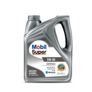 MOBIL SUPER 5W30 SINTÉTICO MOTORES A GASOLINA Y GAS GL 4LT